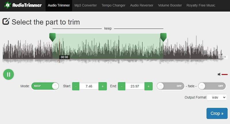 Audio Trimmer Cut WMA File