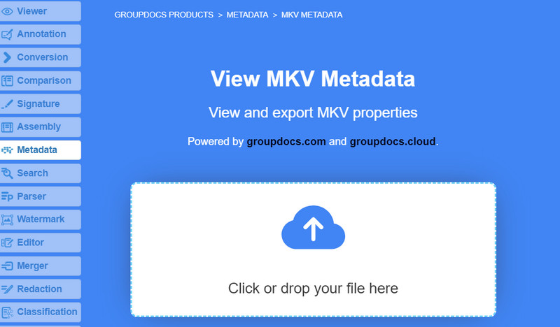GroupDocs MKV Metadata Editor