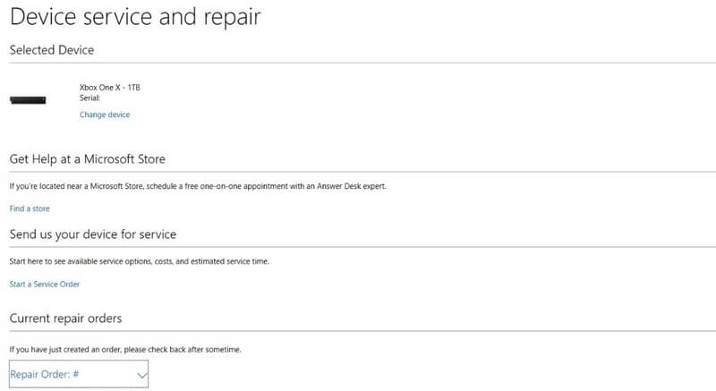 Device service and repair