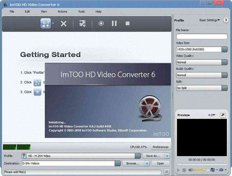 Imtoo HD video converter
