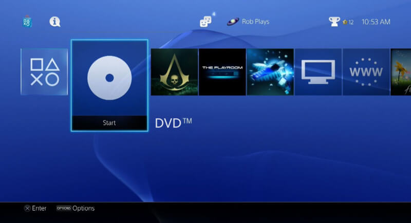 Play DVDs on PS4 