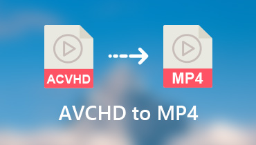 AVCHD'yi MP4'e dönüştürün