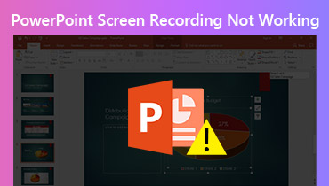 La grabación de pantalla de PowerPoint no funciona