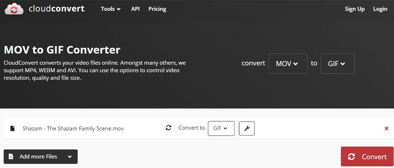 cloudconvert mov til gif