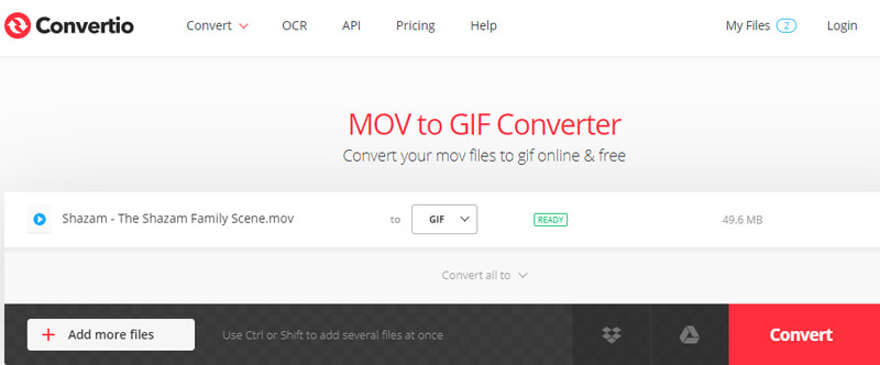 convertio mov til gif