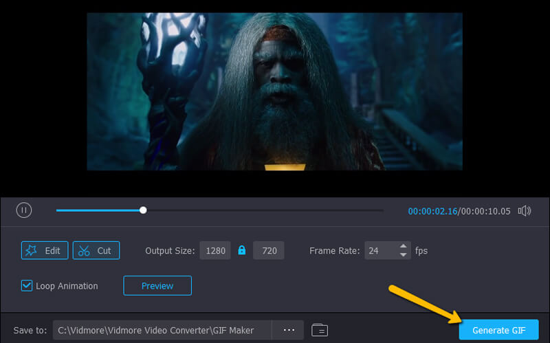 vidmore video converter mov til gif