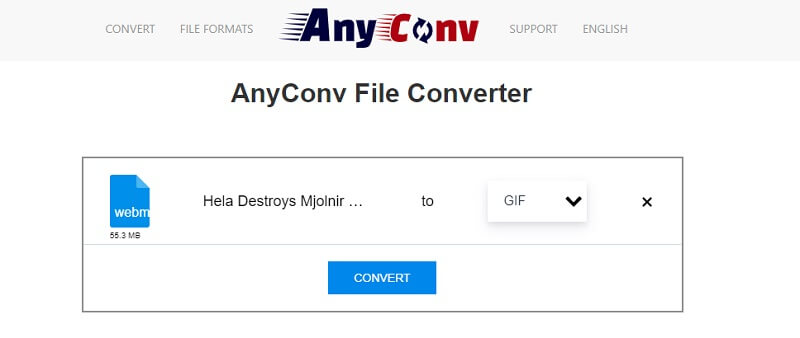Bilo koji ConV WebP u GIF