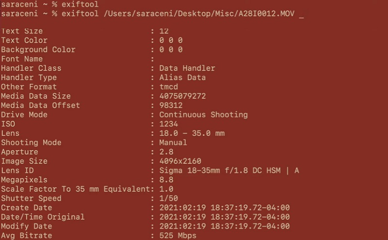 error running exiftool mac error running exiftool mac