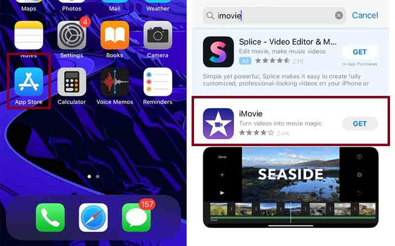 Aplikacja instalacyjna iMovie