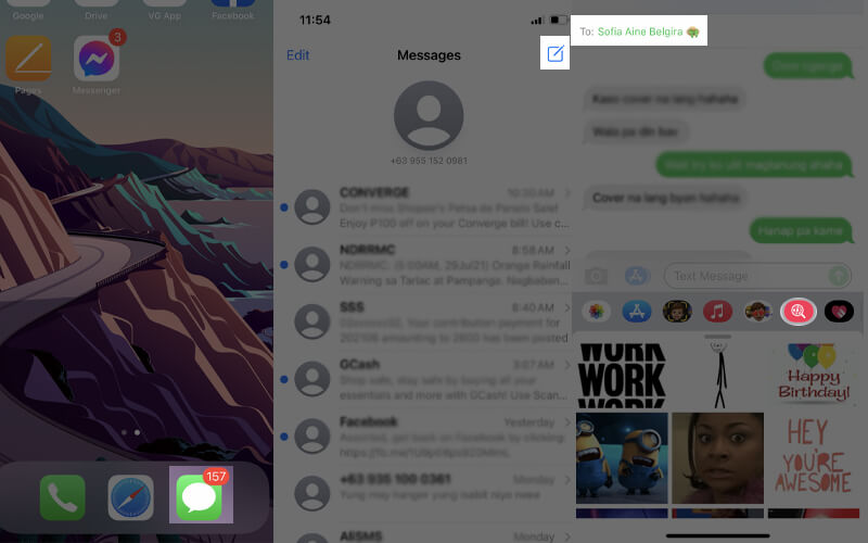 Messages App Explore GIF
