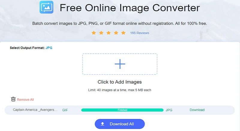 Convert GIF to JPG