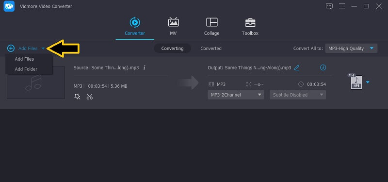 Vidmore Vc Tambahkan Perangkat Lunak Pengaduk Audio File Audio