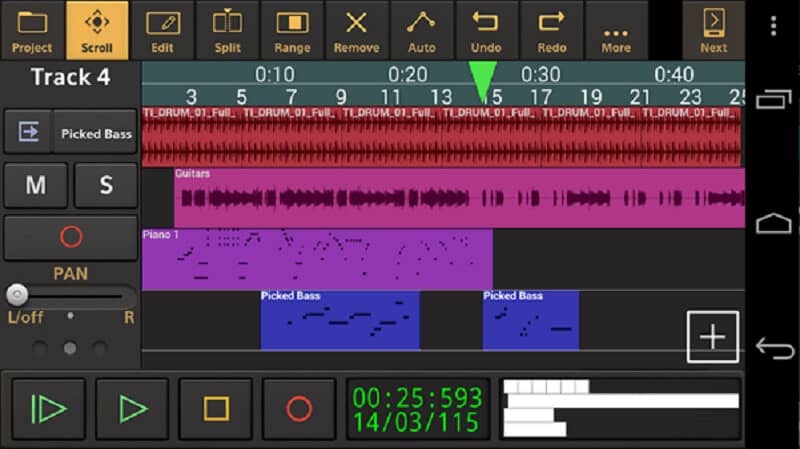 Audio-evolutie-editor voor Android