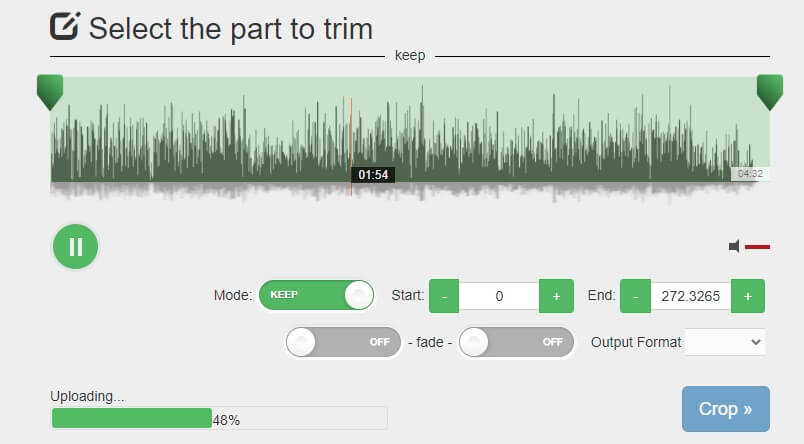 Audio Trimmer Audio Editor en línea