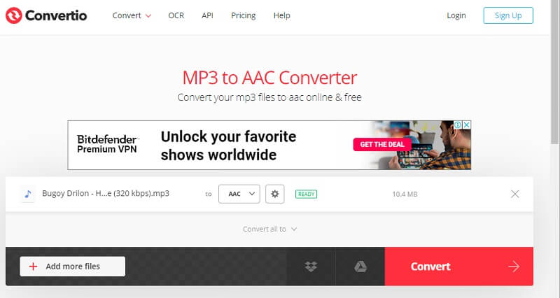 Convertio Main Interface