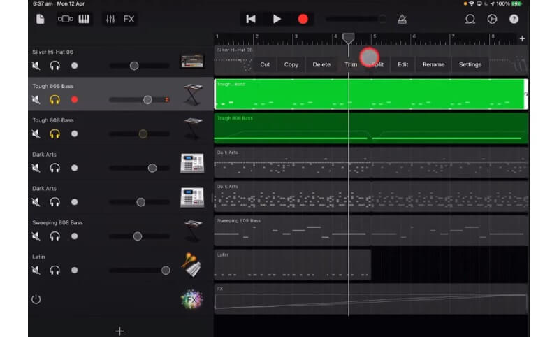 GarageBand Utwórz dzwonek na iPhone'a