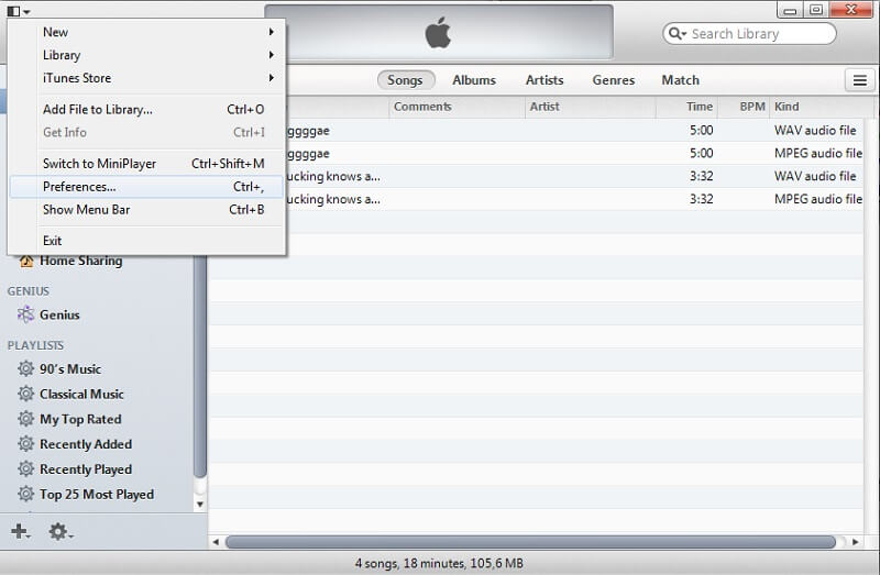 Cara Menukar Dalam iTunes