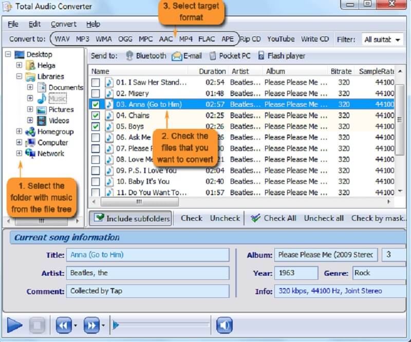 Total Audio Converter WAV na AAC