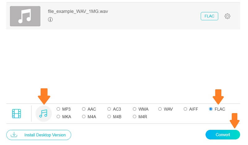 Vidmore FVC Converti file WAV