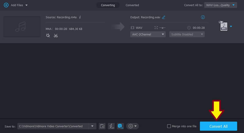 Vidmore Vc Convert Audio Recording