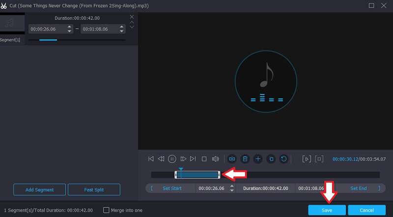 Vidmore Vc Editar Áudio Criar toque para iPhone