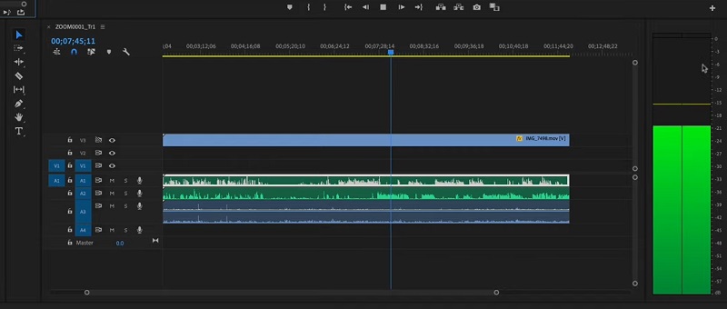 Adobe Premiere Modifica audio