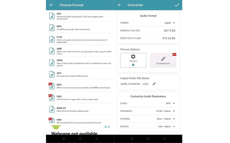 Semua Antara Muka Penukar Audio