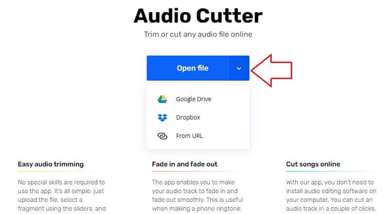 Audio Cutter Dodaj glazbu