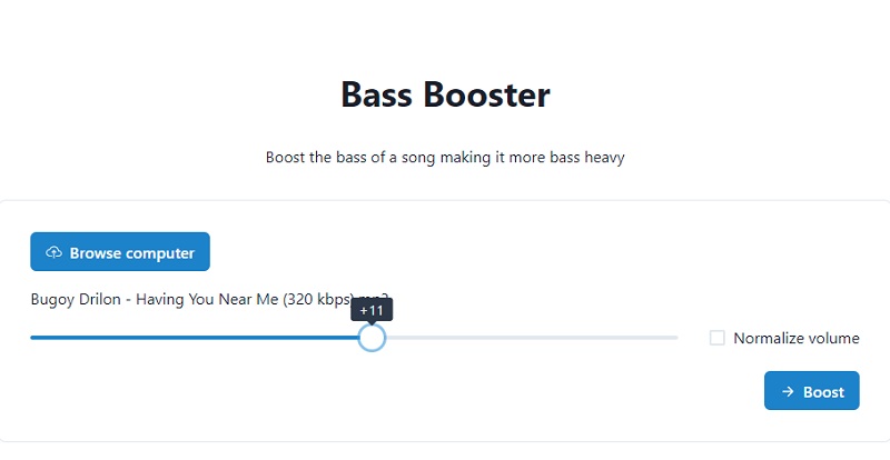Boost Bass In AudioAlter