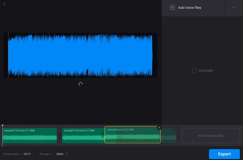 Alat Penggabungan Audio Clideo