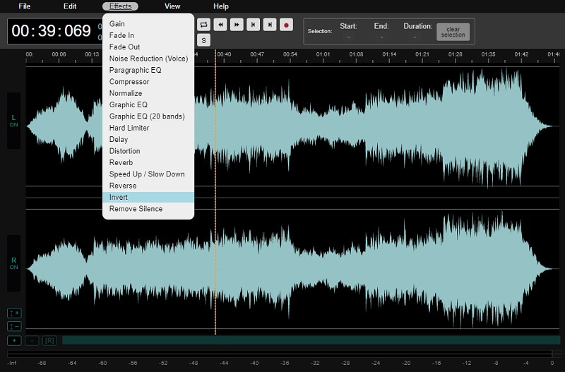Rediger Audio Audiomasse