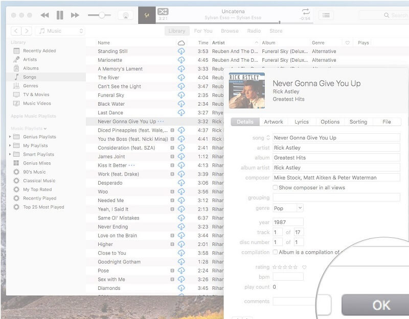 iTunes'da M4V Meta Verilerini Düzenleyin