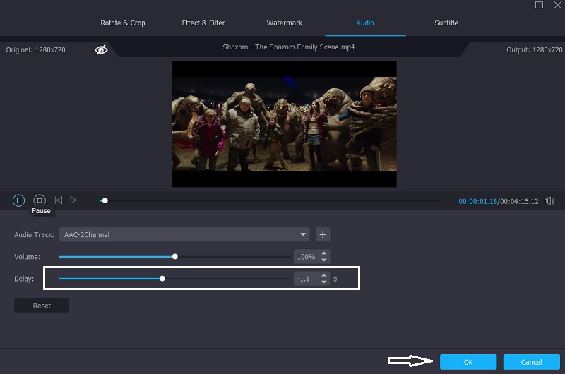 Fixa Audio Video Sync Vidmore