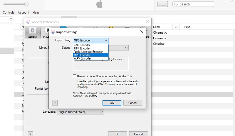 iTunes converteert M4R naar MP3