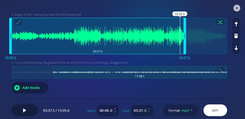 Gabungkan Penggabung Audio MP3