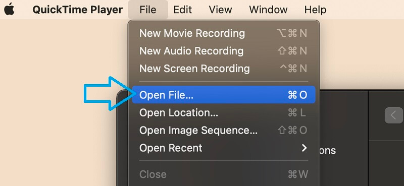 Open WAV FIle On Quicktime