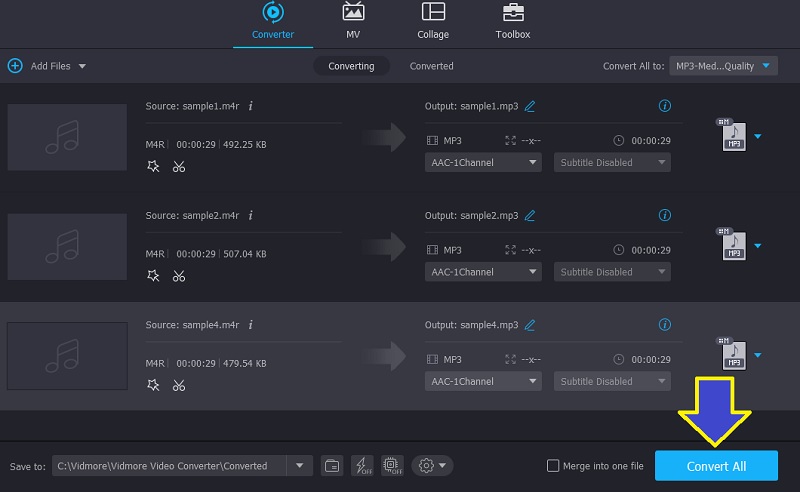 Vidmore Tukar M4A Kepada MP3