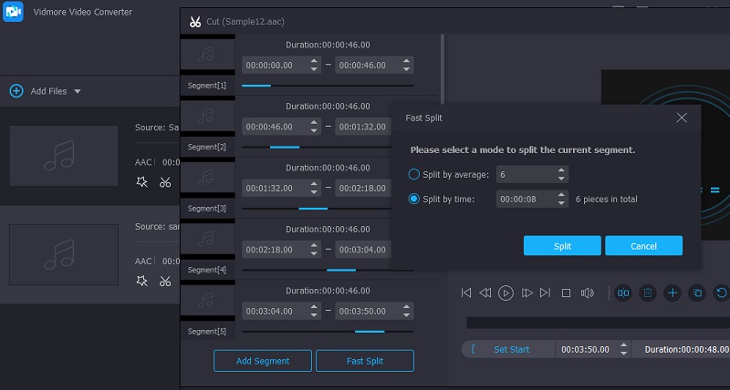 Vidmore Audiobestand bewerken