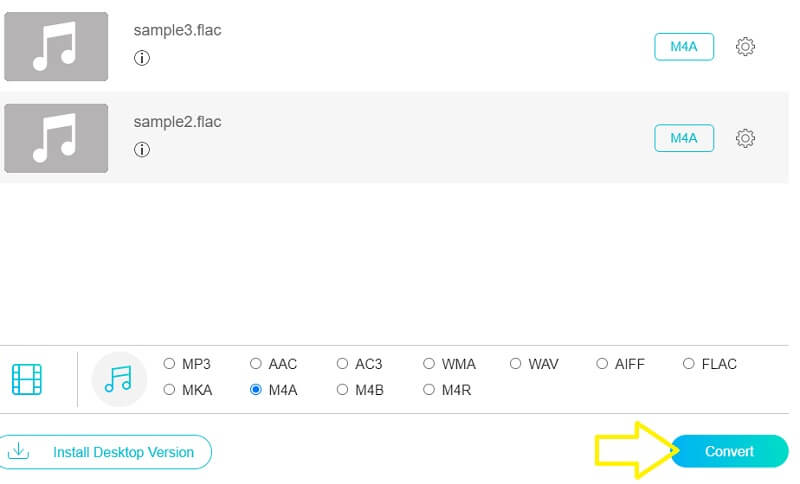 Vidmore Free Konvertálja a Flac-et M4R-re