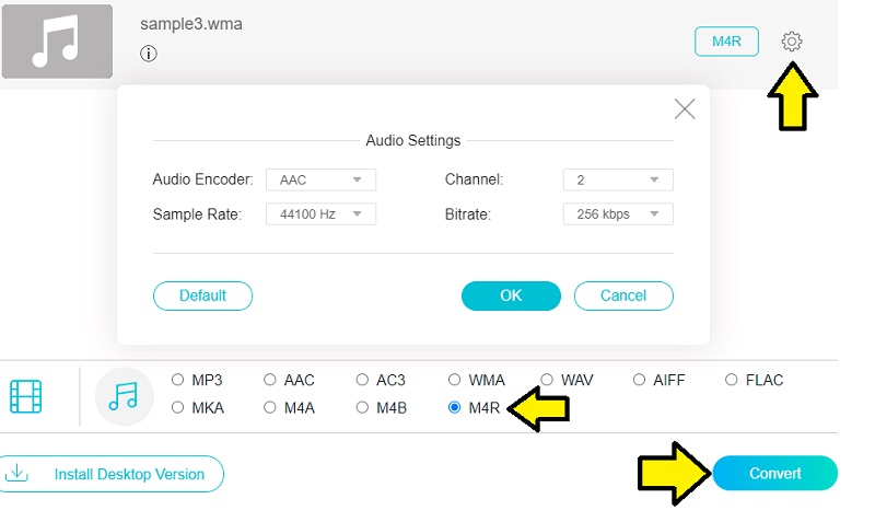 Vidmore Gratis Konversi WMA Ke M4R