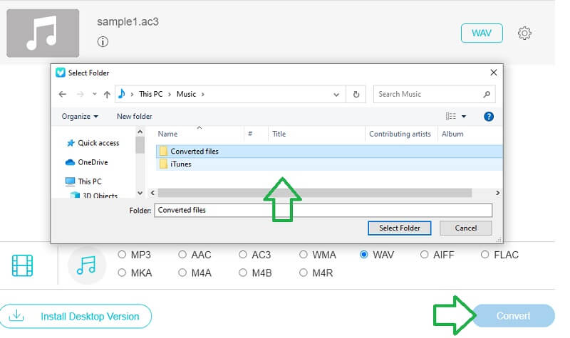 Vidmore FVC Set Output Folder and Convert