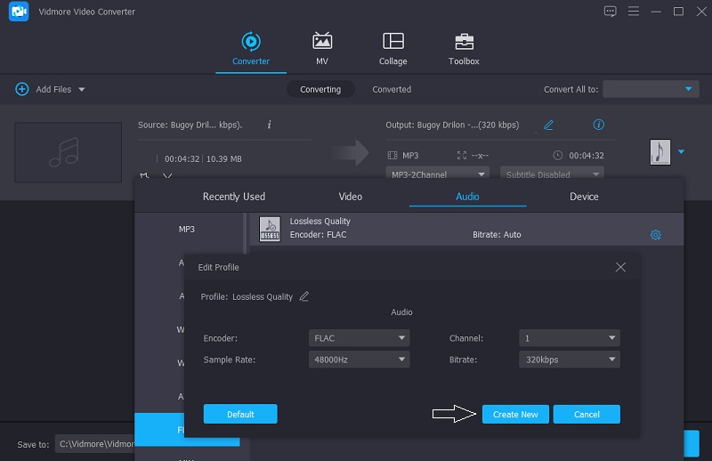 Vidmore Modifying Audio