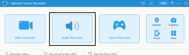 Vidmore Screen Recorder Audio Recording