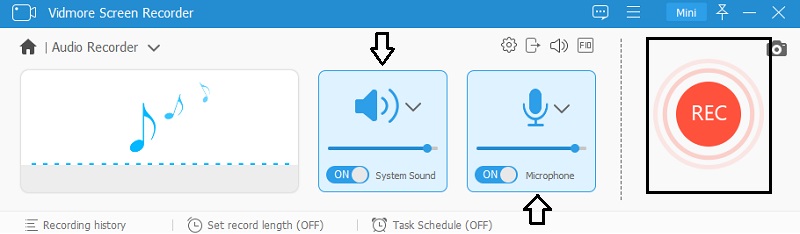 Vidmore Screen Recorder Bắt đầu ghi