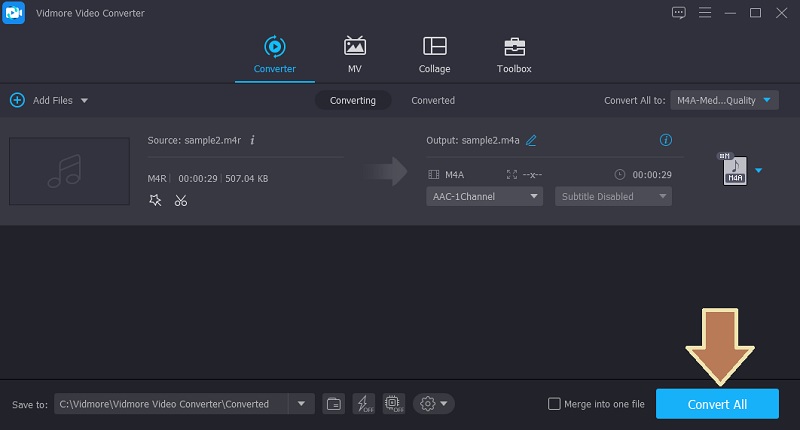 Vidmore Start Conversions