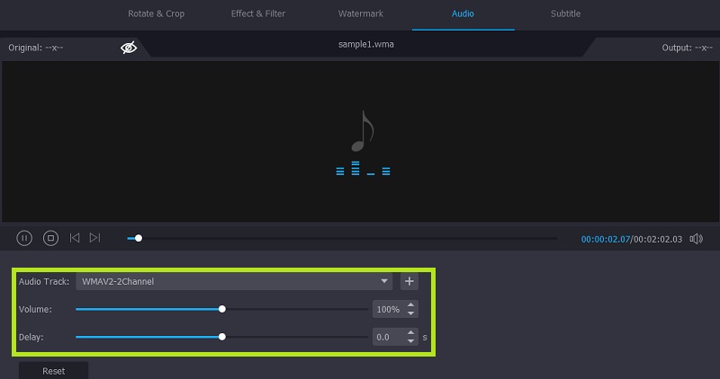 Vidmore VC Adjust WMA Volume