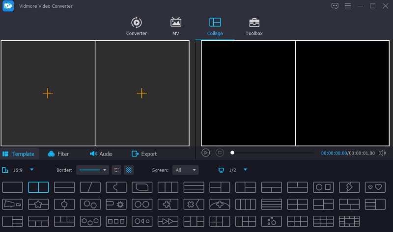Vidmore VC Collage Maker Interface