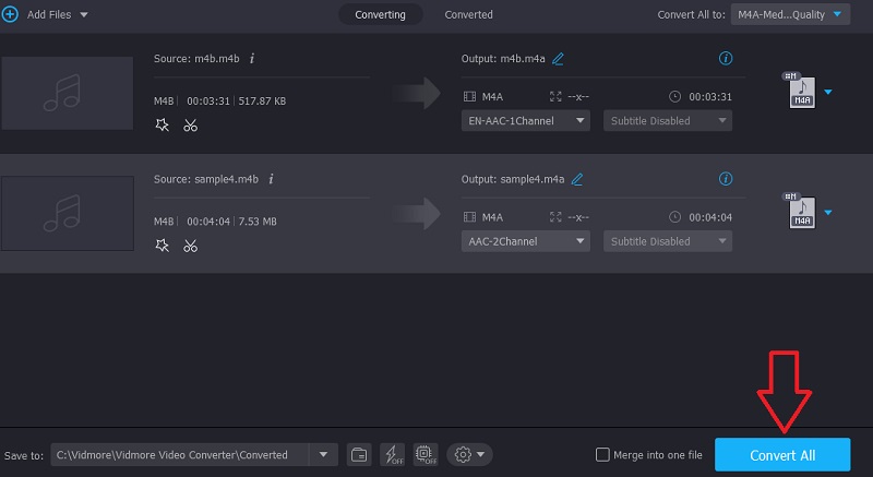 Vidmore VC Convert M4B