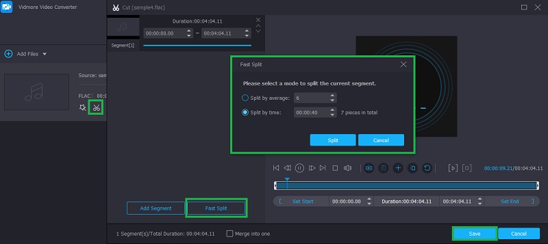 Vidmore VC Cut File FLAC