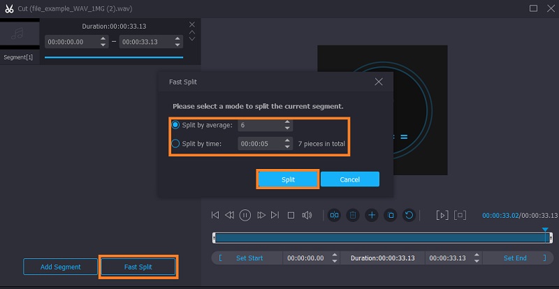 Vidmore VC Uredi WAV datoteke